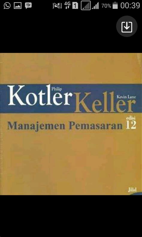 Buku Manajemen Pemasaran Philip Kotler Edisi Jilid