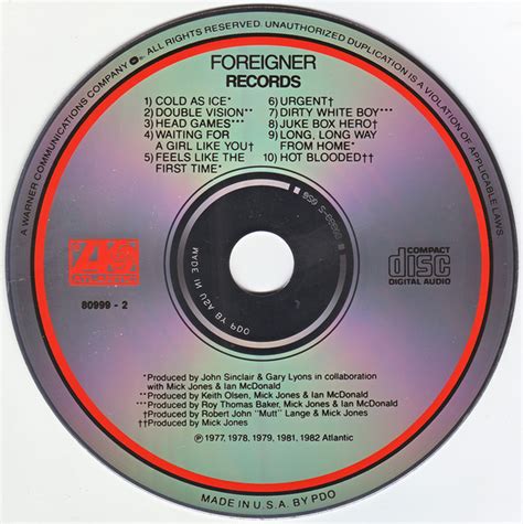 Foreigner - Records (CD) | Discogs