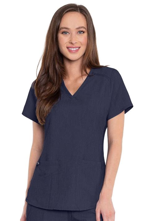 Med Couture Scrub Top Touch Shirttail V Neck Med Couture Scrubs