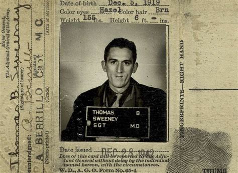 Liberator Sgt Thomas Sweeney 71st Infantry Division The National