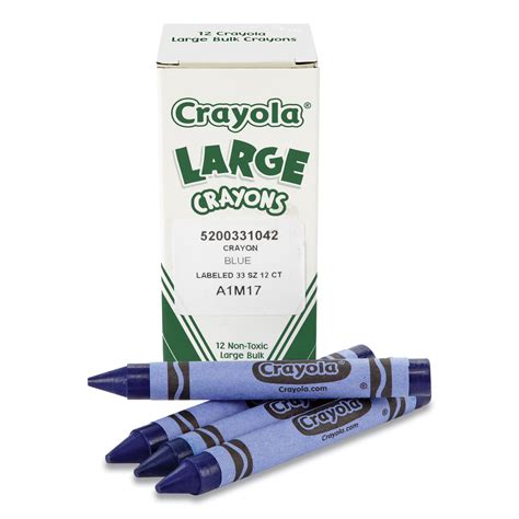 Crayola Bulk Crayons Large Blue 12box