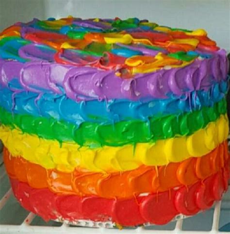 Jennalynn Rainbow Smash Cake 1st Bday Rainbow Smash