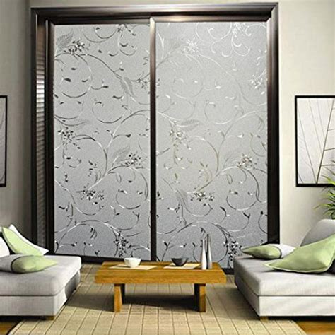Nk Home No Glue 3d Static Decorative Frosted Privacy Window Films For