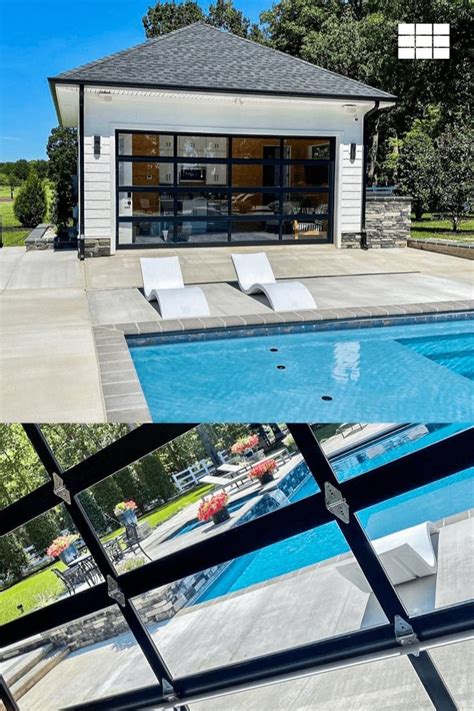 10 Pool House With Garage Door