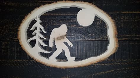 excited to share the latest addition to my etsy shop moonlight stroll bigfoot silhouette