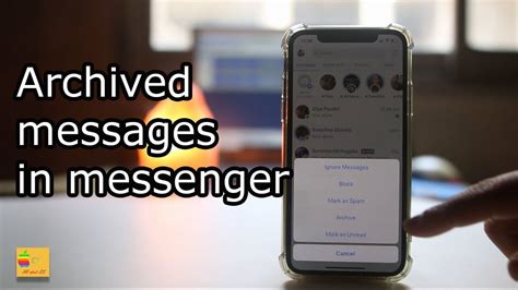 How To Archive Messages In Messenger App Youtube
