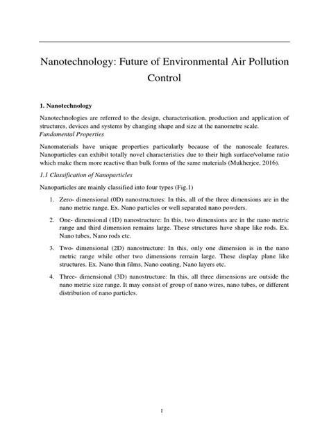 Nanotechnology Future Of Environmental Air Pollution Pdf
