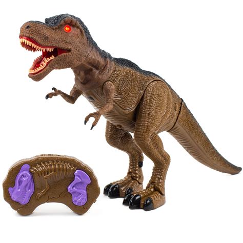 Toysery Remote Control Walking Dinosaur Toy Realistic Tyrannosaurus T