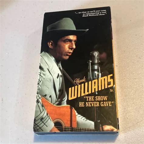 Hank Williams Jr The Show He Never Gave 1980 Vhs Cassette Tiff
