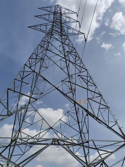 Transmission Line Tower Of 220 Kv Stock Photo Image Of Mast Vehicle