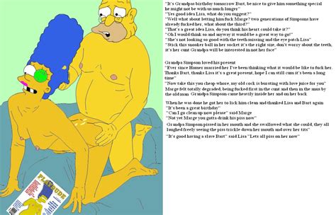 Rule 34 Abraham Simpson Blue Hair Breasts Color English Text Female Hair Human Male Marge
