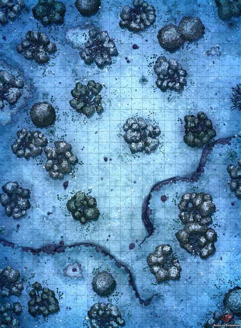 Snowy Forest 22x30 Public Dice Grimorium On Patreon Tabletop Rpg