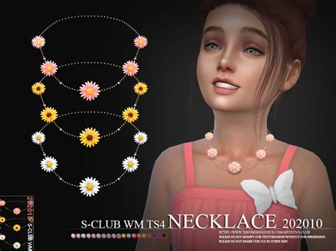 The Sims Resource S Club Ts4 Wm Necklace 202010
