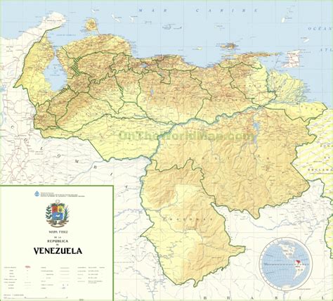 Large Detailed Map Of Venezuela