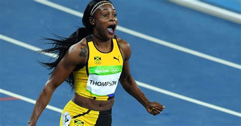 Jamaicas Elaine Thompson Wins Gold In Womens 100m Final As Shelly Ann