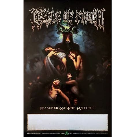 Cradle Of Filth Hammer Of The Witch Ltd Ed Rare Tour Poster Reverb