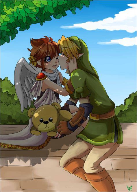 Link X Pit By Kazumic Super Smash Bros Character Zelda Characters