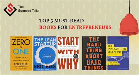 Top 5 Must Read Books For Entrepreneurs The Success Talks