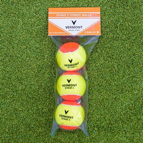 Vermont Mini Orange Tennis Balls Stage 2 Net World Sports