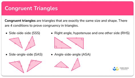 Congruent Triangles Gcse Maths Steps Examples