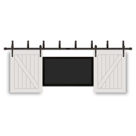 Modern, traditional, eclectic, rustic, glam, farmhouse, country Pacific Entries 32 in. x 42 in. TV Prefinished White Wood ...
