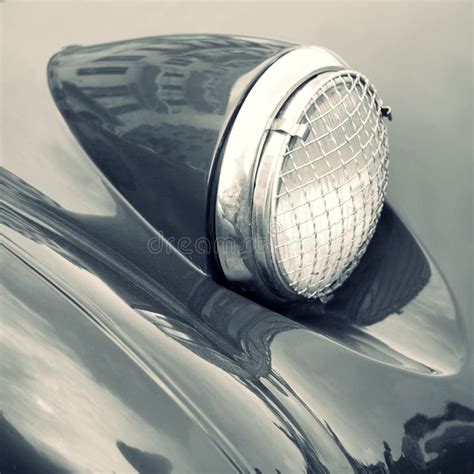 Classic Car Headlight Stock Photo Image Of Front Detail 65037376