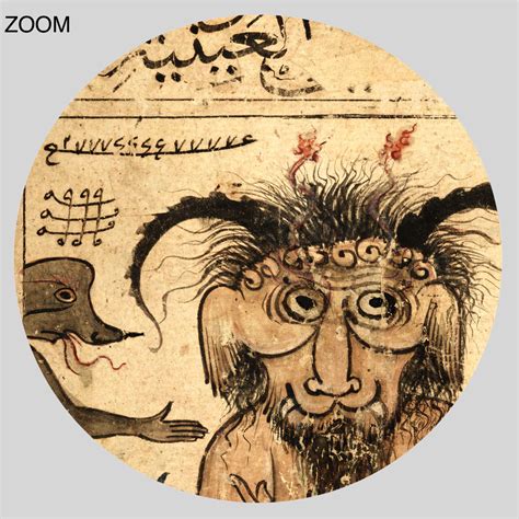 Printable Shaitan Iblis Jinn Arabic Devil Islamic Demonology Art Print