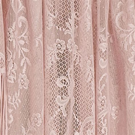 Debra shaped lace valance — albert's window fashions. Queens Lace Scalloped Window Valance | Lace valances, Lace ...