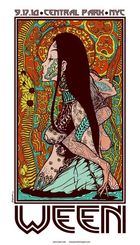 Ween Concert Poster By Jermaine Rogers Poster Art Psychedelic Poster