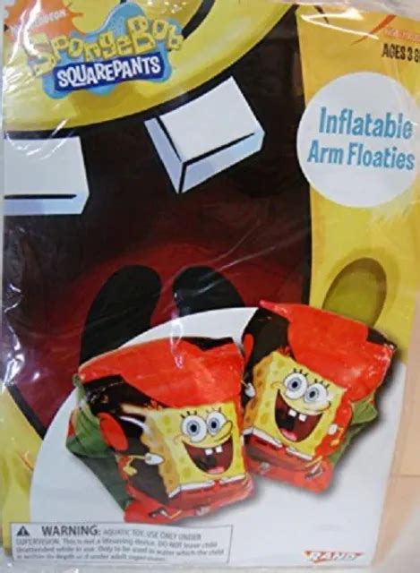 New Nickelodeon Spongebob Squarepants Inflatable Arm Floaties Lot Of 2