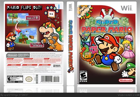 Super Paper Mario Wii Box Art Cover By Spark7600gs