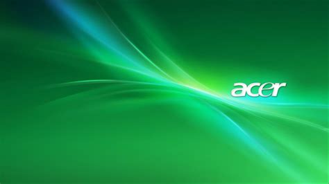 Acer Laptop Background With Abstract Green Lights Hd Wallpapers