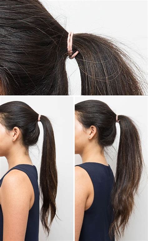 17 Hacks To Make Your Hair Look Thicker Long Hair Ponytail Long