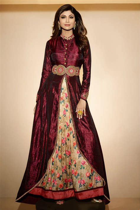 Hijabiworld Com Latest Anarkali Frock Design Gownfloor Length Model Suits