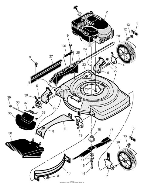 Under the cover was fully. Murray 22265x31A - Walk-Behind Mower (2000) Parts Diagram ...