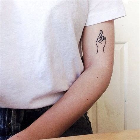 Cross tattoos, cross tattoo designs, cross tattoo ideas, for men, for women, for girls, for guys, cute, lovely, beautiful, awesome, best, small, praying hands 5. Fingers crossed. - Tattoologist