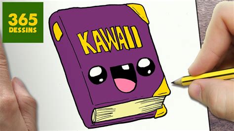 Comment Dessiner Livre Kawaii Tape Par Tape Dessins Kawaii Facile