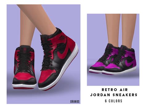 The Sims Resource Retro Air Jordan Sneakers Female
