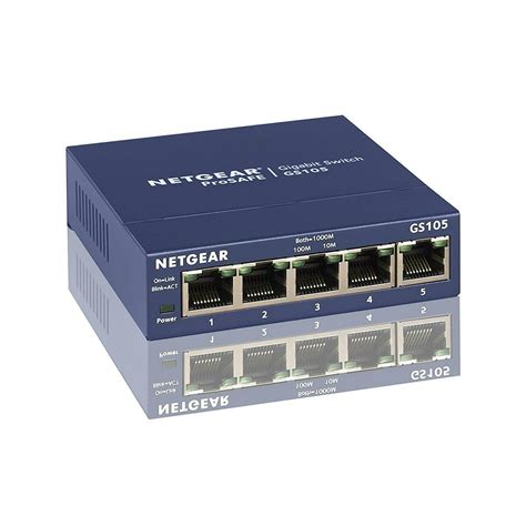 Switch Ethernet Cable Netgear Gs105na 5 Port Unmanaged Small Switch
