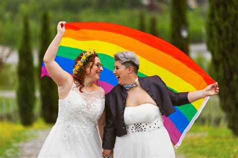 A Rainbow Wedding In Italy Laptrinhx News