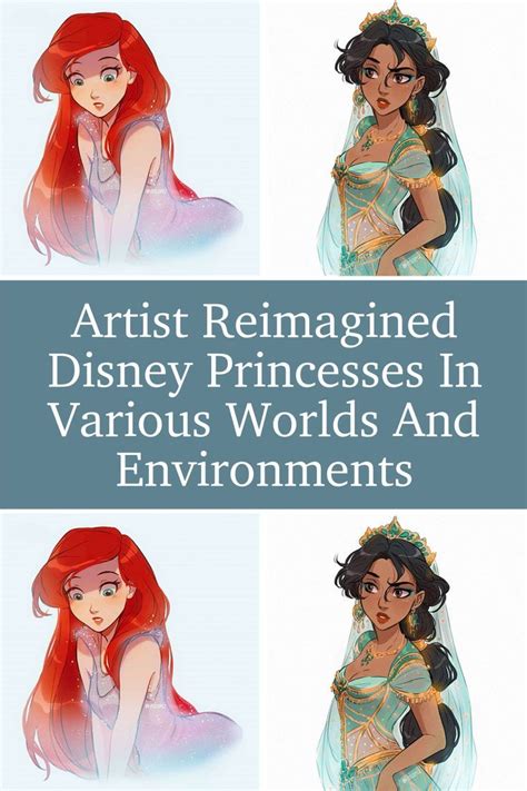 Artist Reimagined Disney Princesses In Various Worlds And Environments