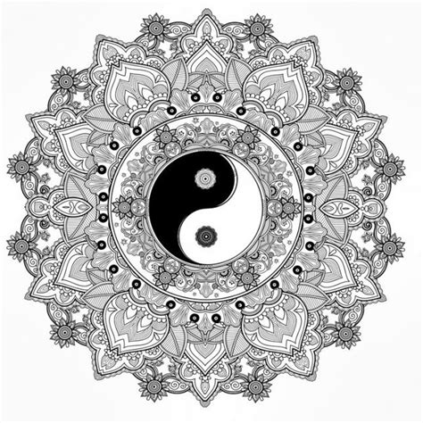 Popular Mandala Yin Yang Coloring Page Collection Coloring Pages