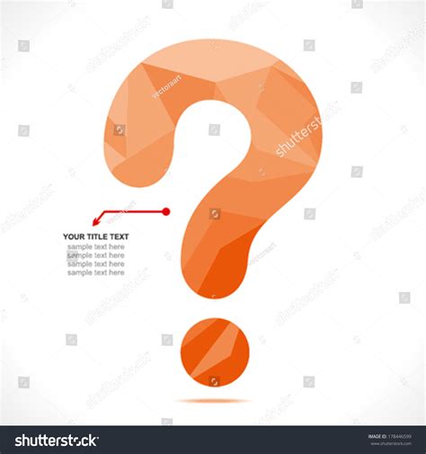 Creative Question Mark Symbol Design Concept Vector 178446599