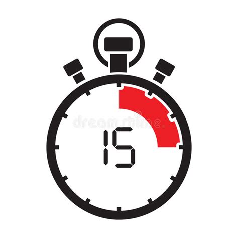 Los 15 Segundos Icono Del Cronómetro De Los Minutos Reloj Y Reloj
