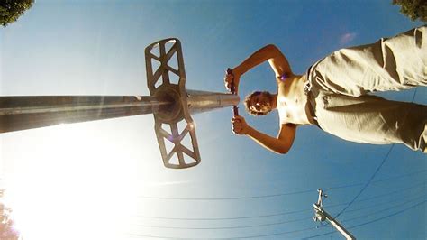 Gopro Video Of Extreme Pogo Jumps Flips And Spills