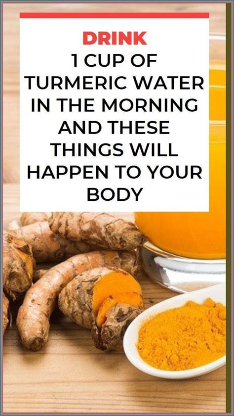 Drink 1 Cup Of Turmeric Water In The Morning And These Things Will