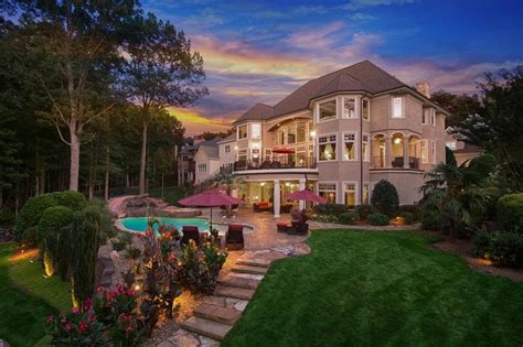 Charlotte Nc This Lakefront Home Boasts Resort Living Amenities