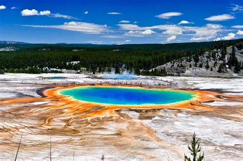 Grand Prismatic Spring Yellowstone National Park Beautiful Places To