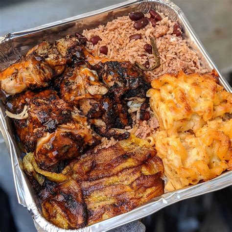 Jerk Chicken Mac And Cheese Plantain And Rice And Peas 9gag