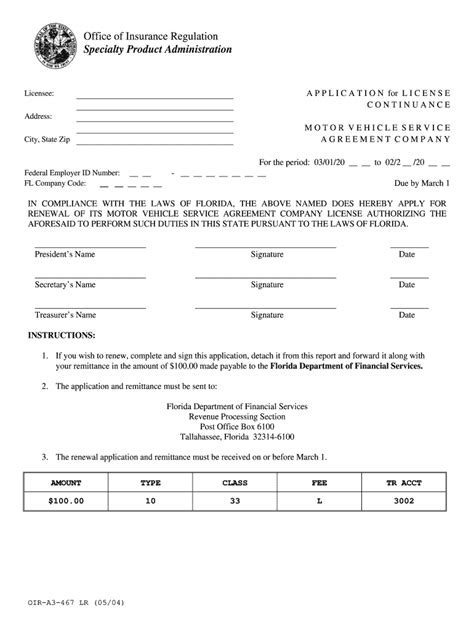 Instructions For Oir A3 467 Form Fill Out And Sign Printable Pdf